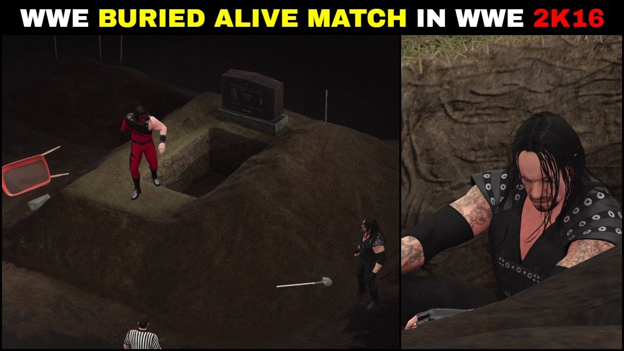 WWE Buried Alive Match WWE 2K16 | WWE 2K16 Buried Alive Match In 2k Showcase 2021 ||