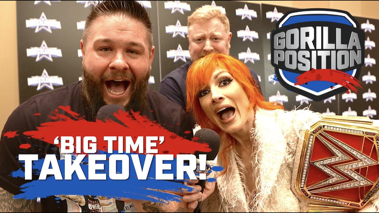 Gorilla Position HIJACKED! Becky Lynch, Kevin Owens & Sami Zayn! HILARIOUS, MUST WATCH!