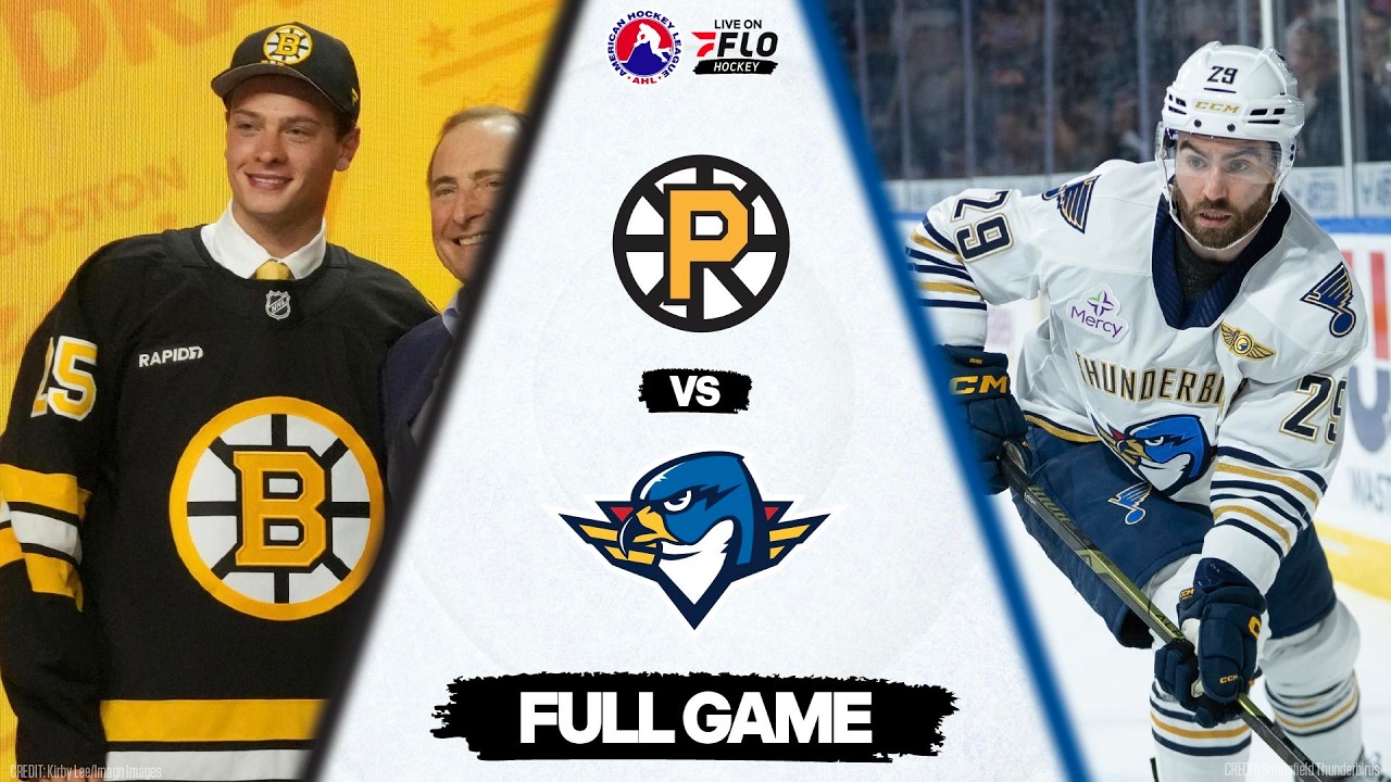 AHL Free Live Stream - Providence Bruins vs Springfield Thunderbirds | FloHockey