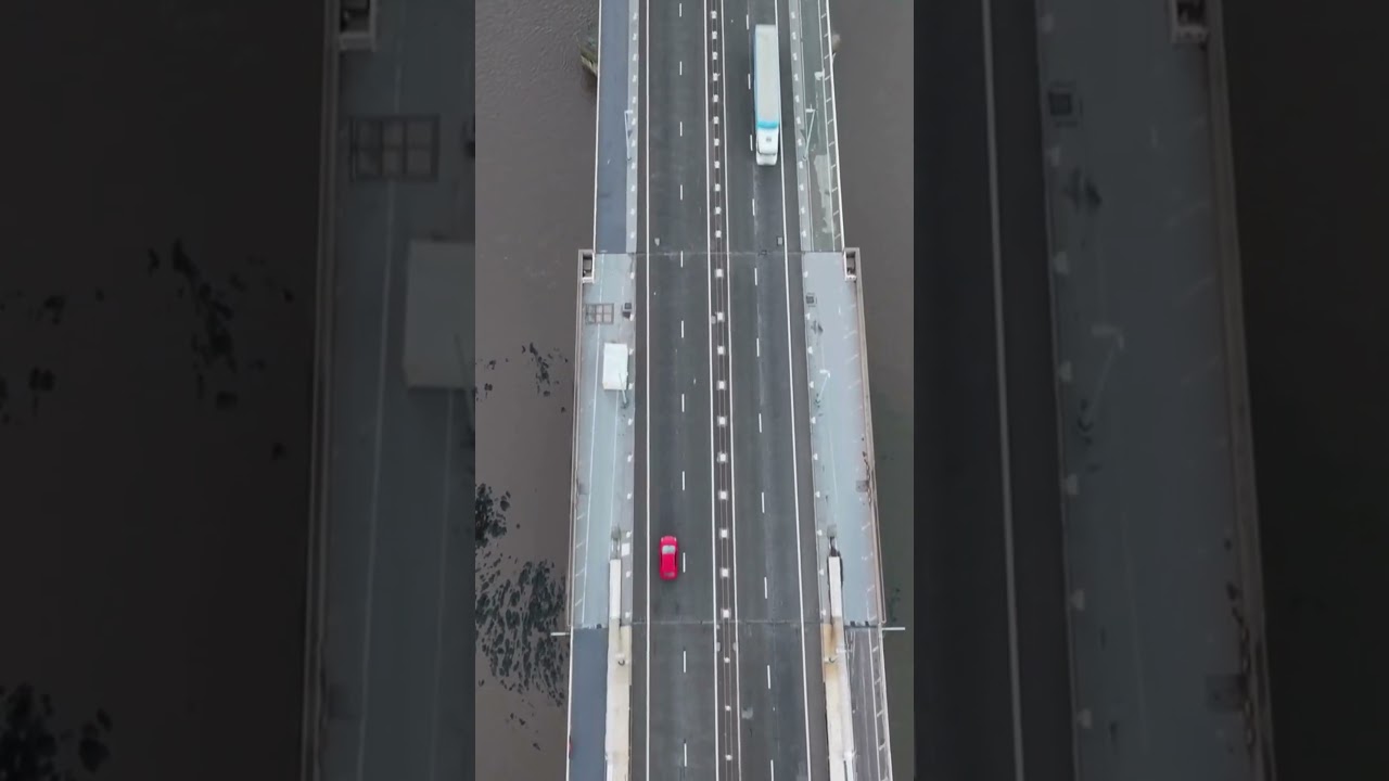 Flying over The Severn Bridge #stunningdrone #travel #severnbridge #river #drone #highlights #sun