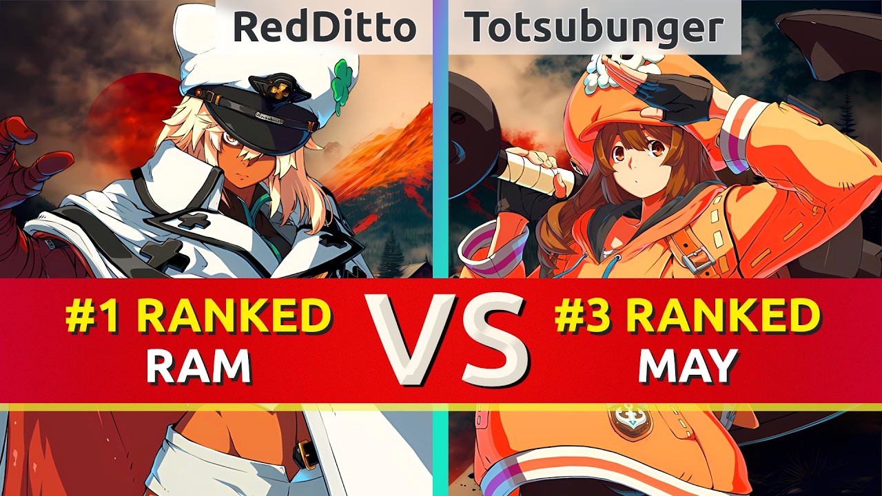 GGST 2.00 ▰ RedDitto (#1 Ranked Ramlethal) vs Totsubunger (#3 Ranked May). High Level Gameplay