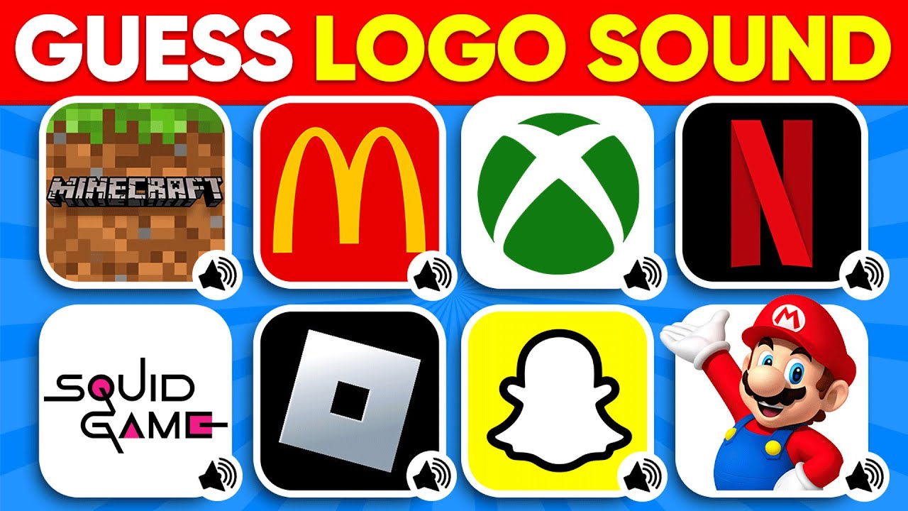 Guess the Logo Sound 👀🔊 Netflix, TikTok, Mario, Squid Game, McDonald's | Logo Quiz 2025