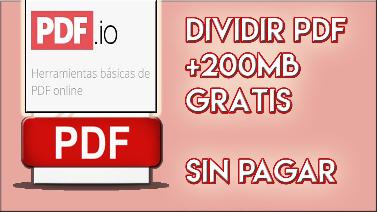 DIVIDIR PDF GRANDE 100% GRATIS SIN PROGRAMAS (2021)