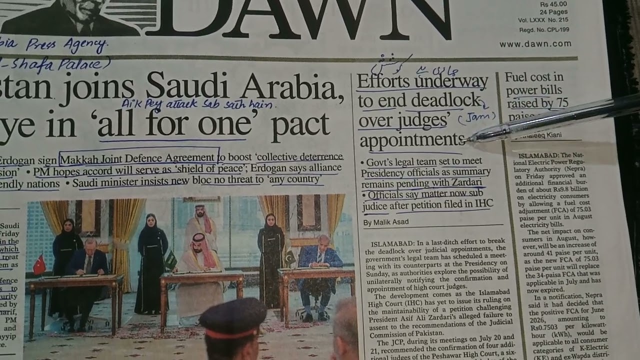 Today's dawn newspaper analysis 🗞️ | 8-August-2026 | Daily current affairs and gk 