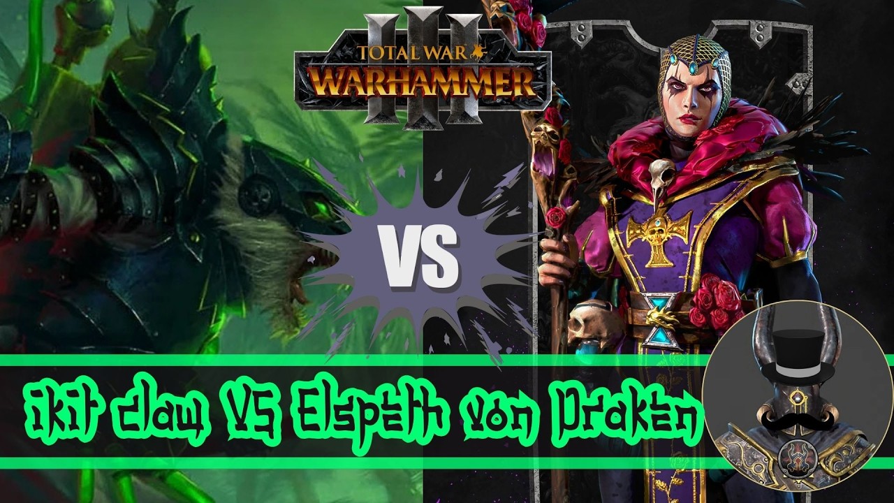 Thai Total War Warhammer 3  ikit claw VS Elspeth von Draken ปืน Vs ปืน