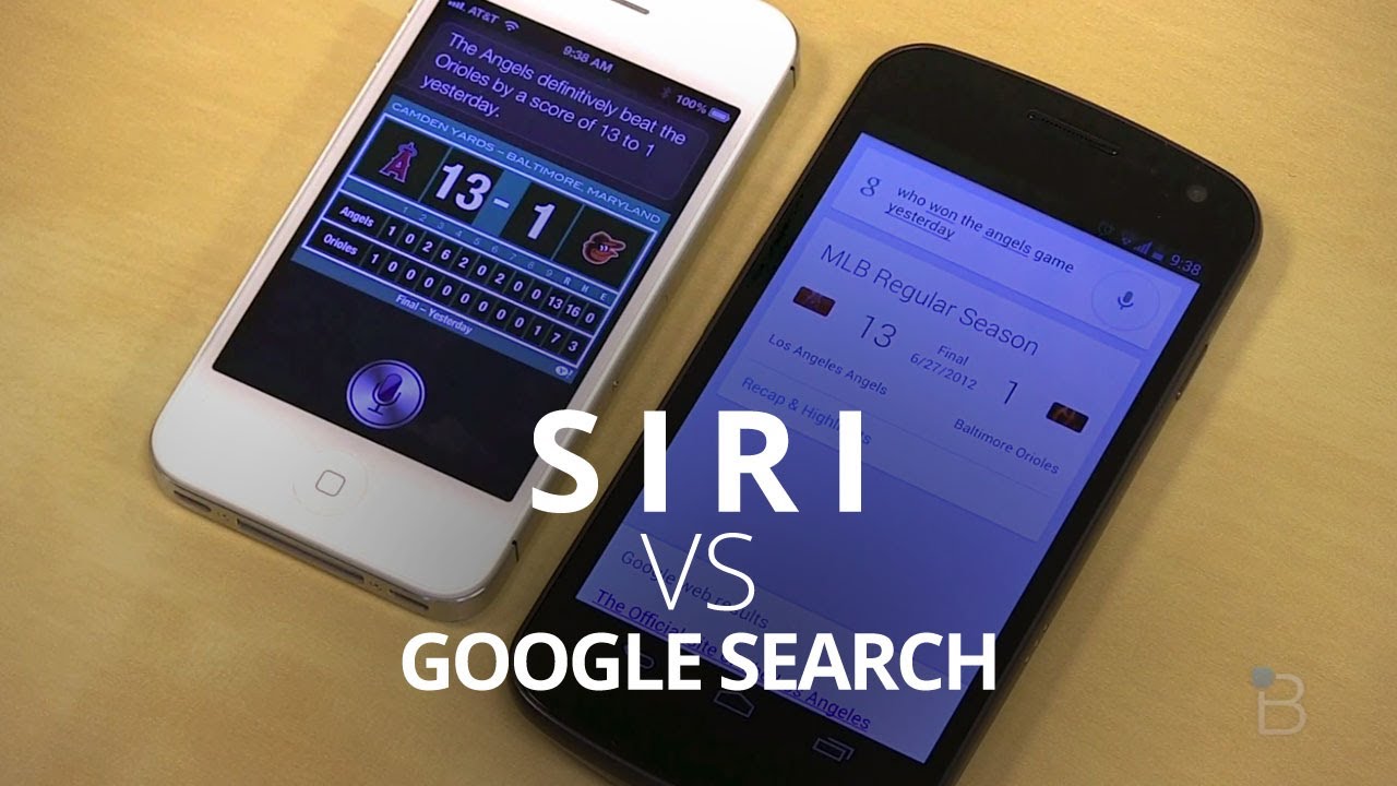 Siri против Google Search (Jelly Bean)