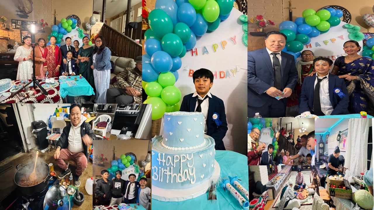 Celebrating Aadi’s birthday party with my family, relatives and neighbors thank you for joining us 