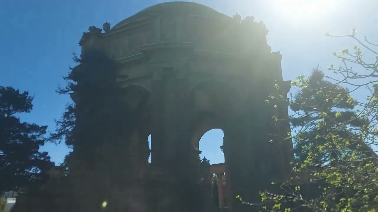 A Walk Around Palace of Fine Arts in SAN FRANCISCO CALIFORNIA