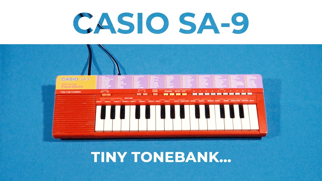 Casio SA-9 - the tiny red Tonebank