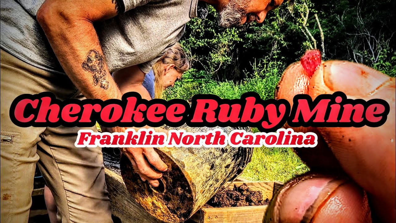Digging For Rubies And Other Native Gem Stones In Franklin North Carolina At The Cherokee Ruby Mine