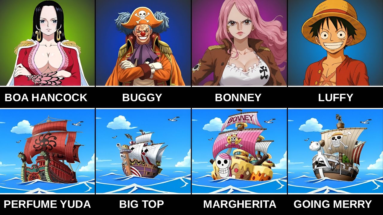 Pirate Ships and Their Captains in One Piece | Complete List