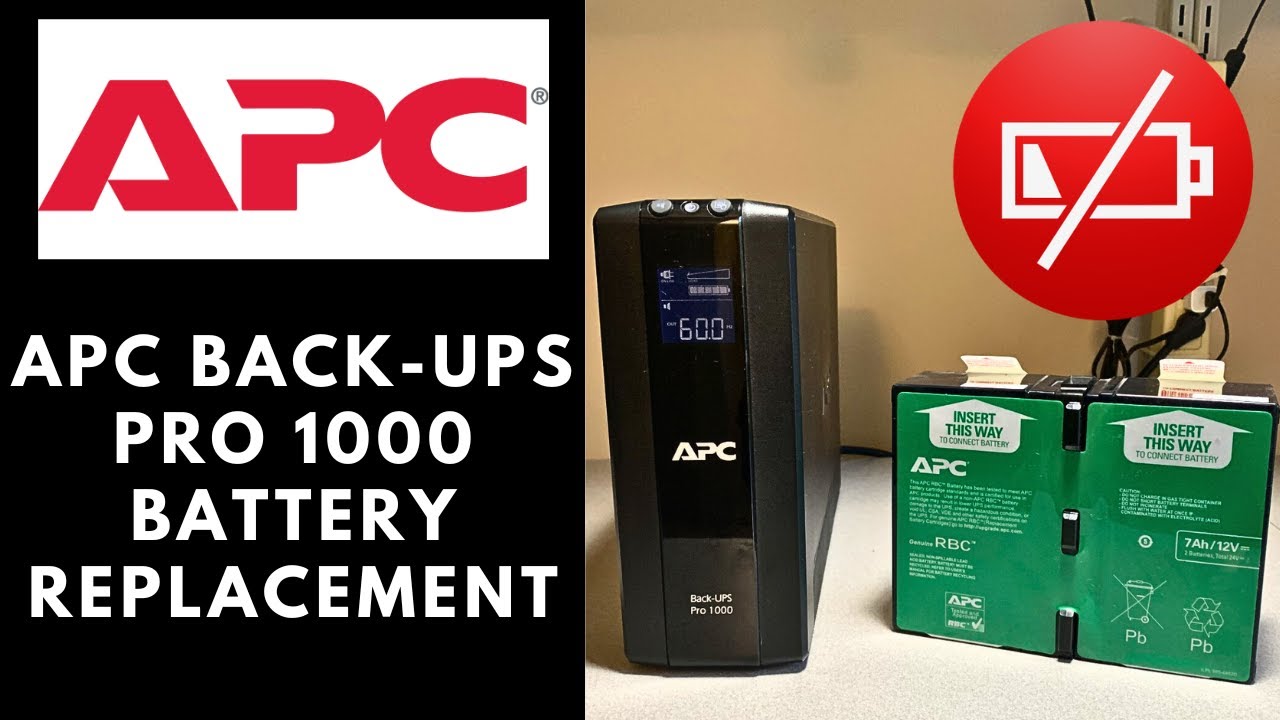 APC Back-Ups Pro 1000 Battery Replacement - BR1000G/BR1500G
