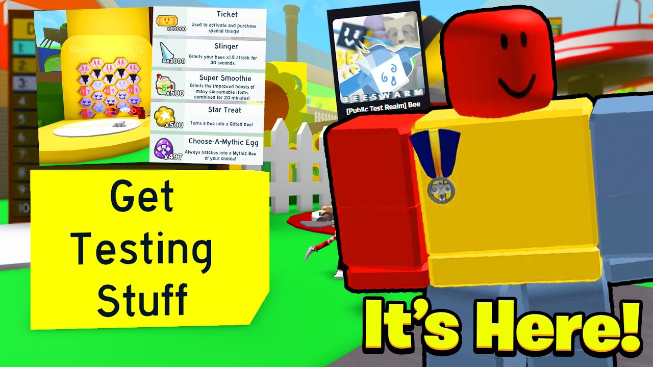 ОТКРЫТ ПУБЛИЧНЫЙ ТЕСТОВЫЙ РЕАЛМ! Что нового? (Bee Swarm Simulator)