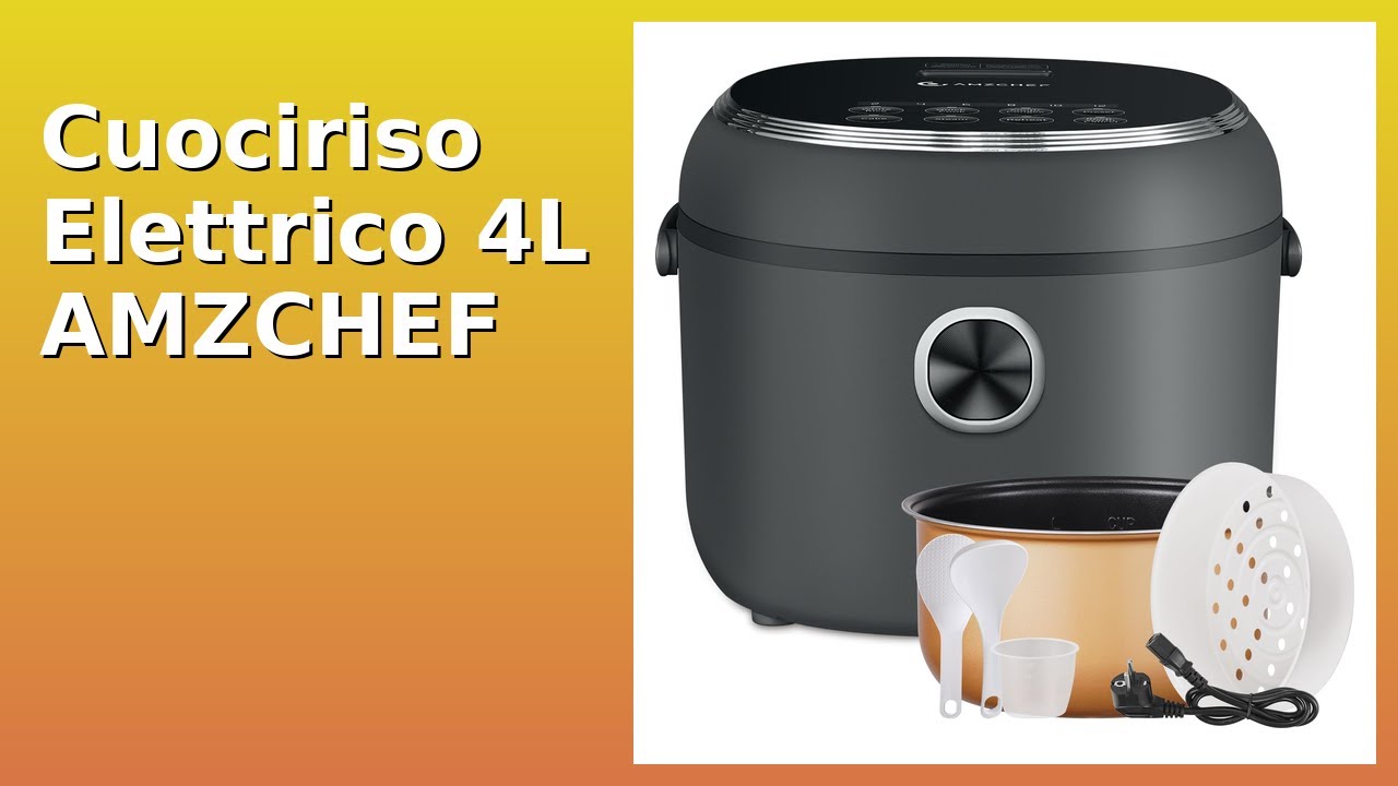RECENSIONE (2025) : Cuociriso Elettrico 4L AMZCHEF. DETTAGLI ESSENZIALI