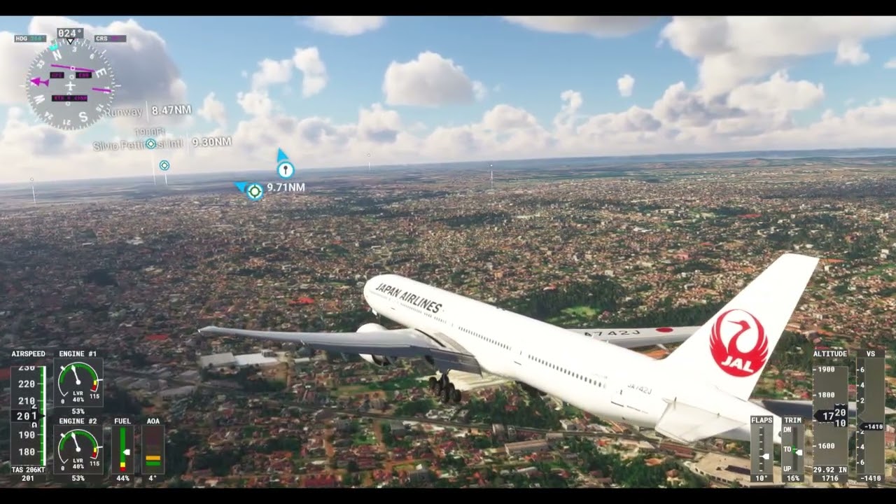 Landing at Silvio Pettirossi International, Asuncion, Paraguay.