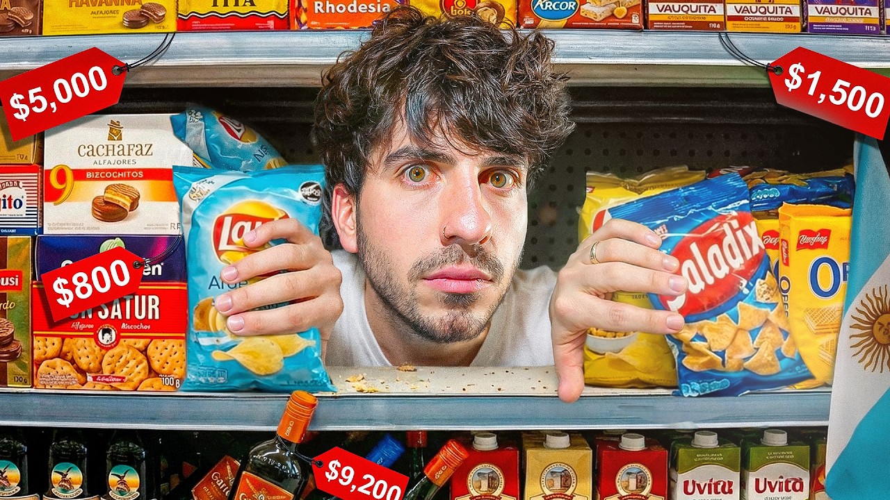 Exploré un supermercado en Argentina.