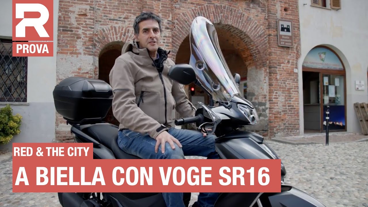 Prova Voge Sfida SR16 125 - RED & The City -  alla scoperta di Biella