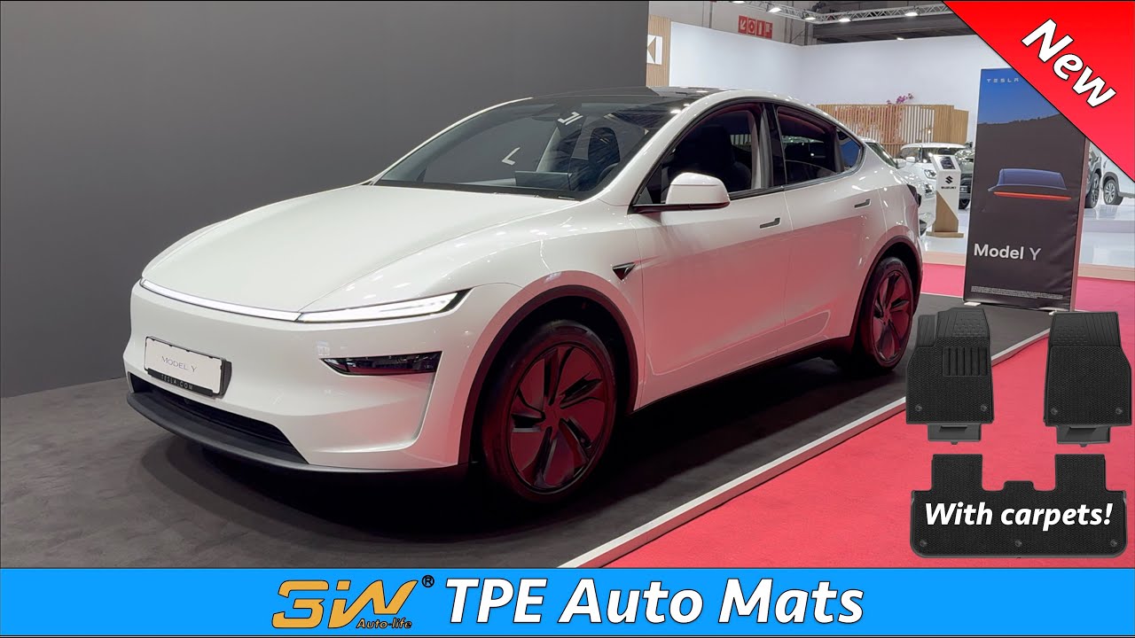 New Tesla Model Y 2025 Juniper 3W Auto Life Carpet Mats Review & Unboxing