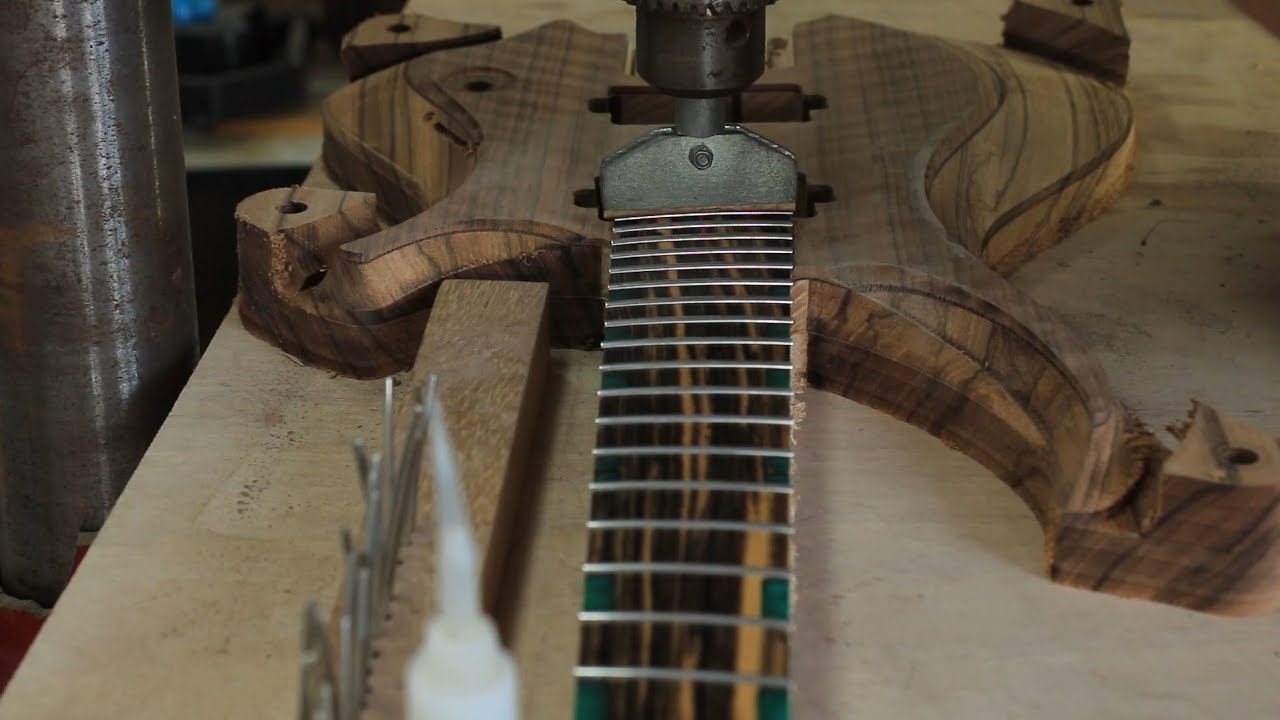 Building a Custom Dullahan 6s Guitar | Part 3 - Fretwork!