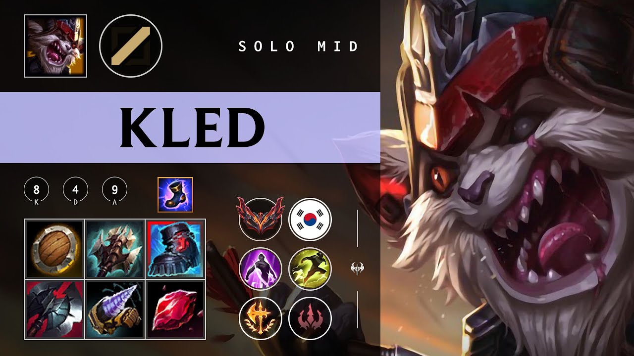 Kled Mid vs Ahri - KR Grandmaster Patch 26.01