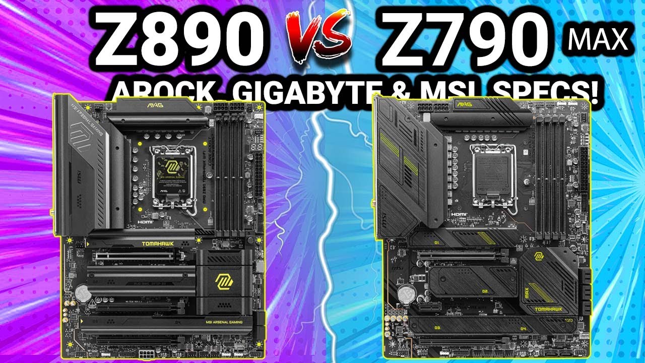 Z890 VS Z790 MOTHERBOARDS! ASROCK,MSI, GIGABYTE SPECS!