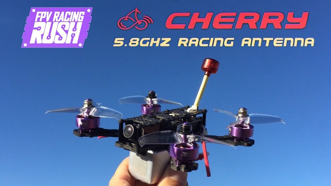 RushFPV Cherry Racing Antenna UFL RHCP Transparent Red