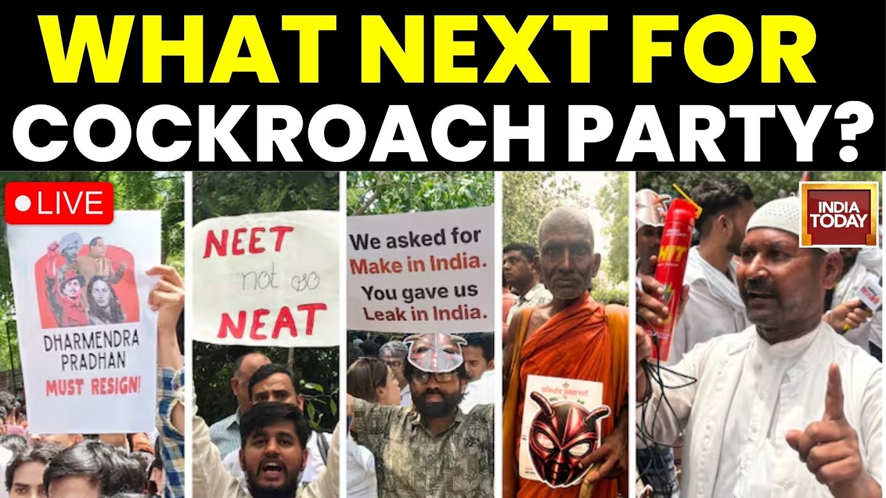 Cockroach Protest News LIVE: Cockroaches Swarm Jantar Mantar, Demand Pradhan's Resignation