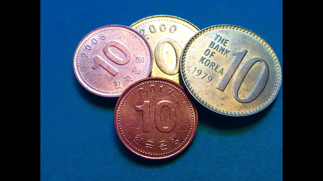 Korea 10 Won Coins 1979-2017