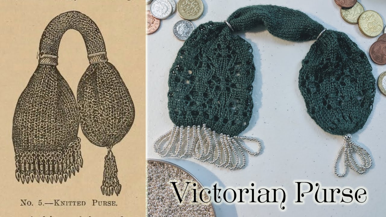 1892 Victorian Purse || Historical Knitting