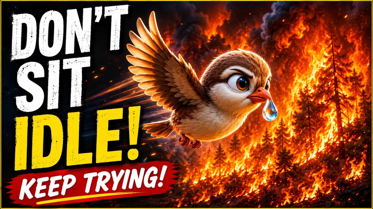 Don't Sit Idle | The Little Bird That Refused to Give Up | Inspirational Moral Story