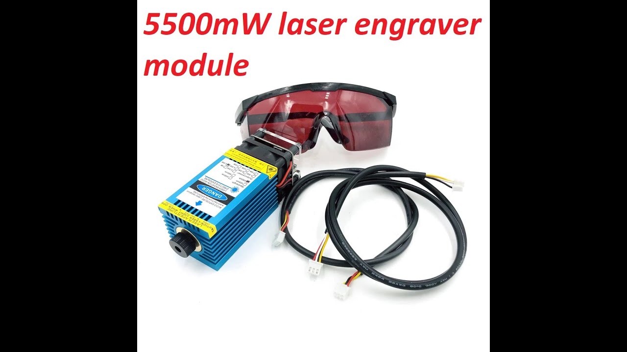 5.5 watt or 5500mW laser module burn test