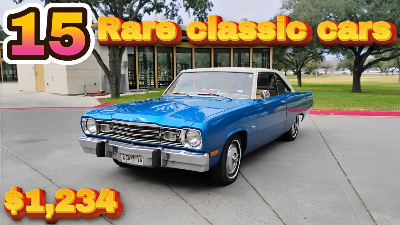 Amazing Prices: 15 Classic Cars for Sale Under $6,200