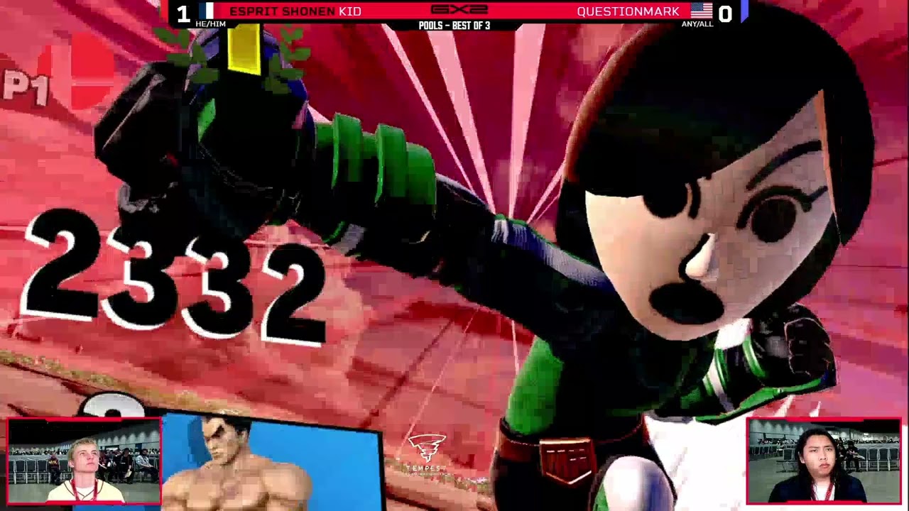 Kid (Mii Brawler) vs QuestionMark (Kazuya) - Pools  ULTIMATE SINGLES | GX2