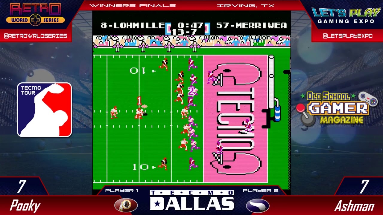 2018 Tecmo Dallas - Tecmo Super Bowl (NES) - Winners Finals - Pooky vs Ashman