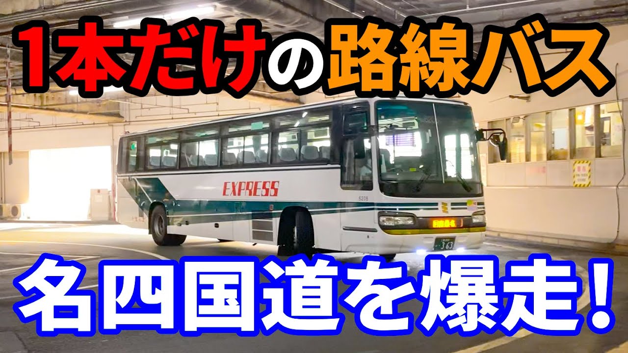 【1日1本だけ】名四国道を爆走する謎の路線バスがあった…