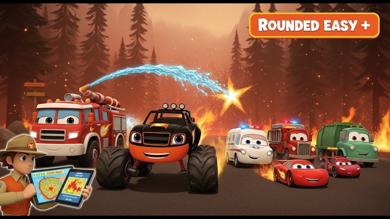 Adventure Vehicles: Forest Fire Rescue Mission 🌲🔥 | Save the Woods | Kids Cartoon