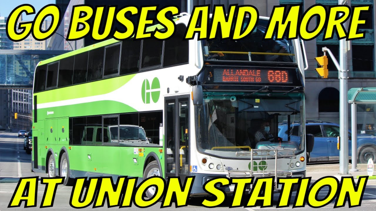 GO Buses and More at Union Station Toronto (March 2021)