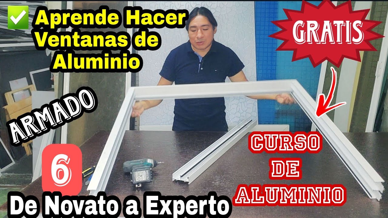 ✅️ Aprender a Armar un Marco Para Ventana De Aluminio Corrediza 3 Pulgadas