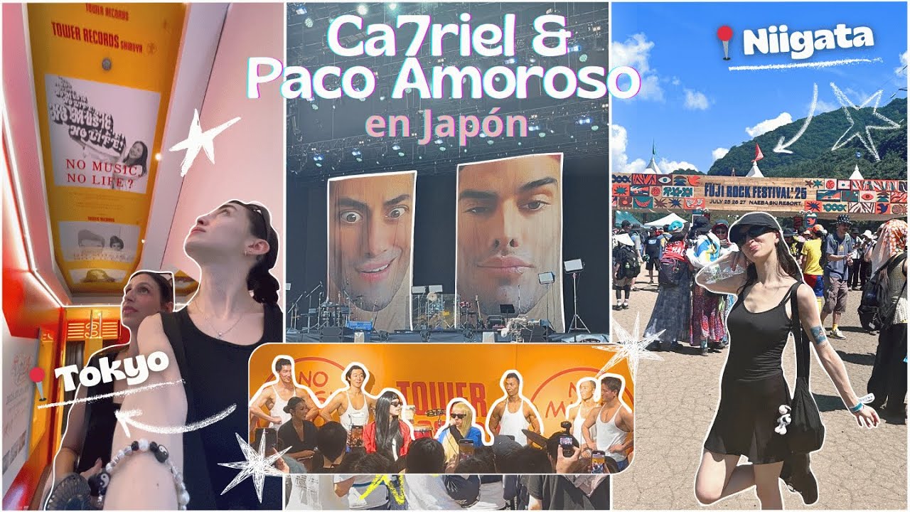 FUI AL FUJI ROCK 🇯🇵 A VER A CA7RIEL & PACO! (y a sus otros eventos también)