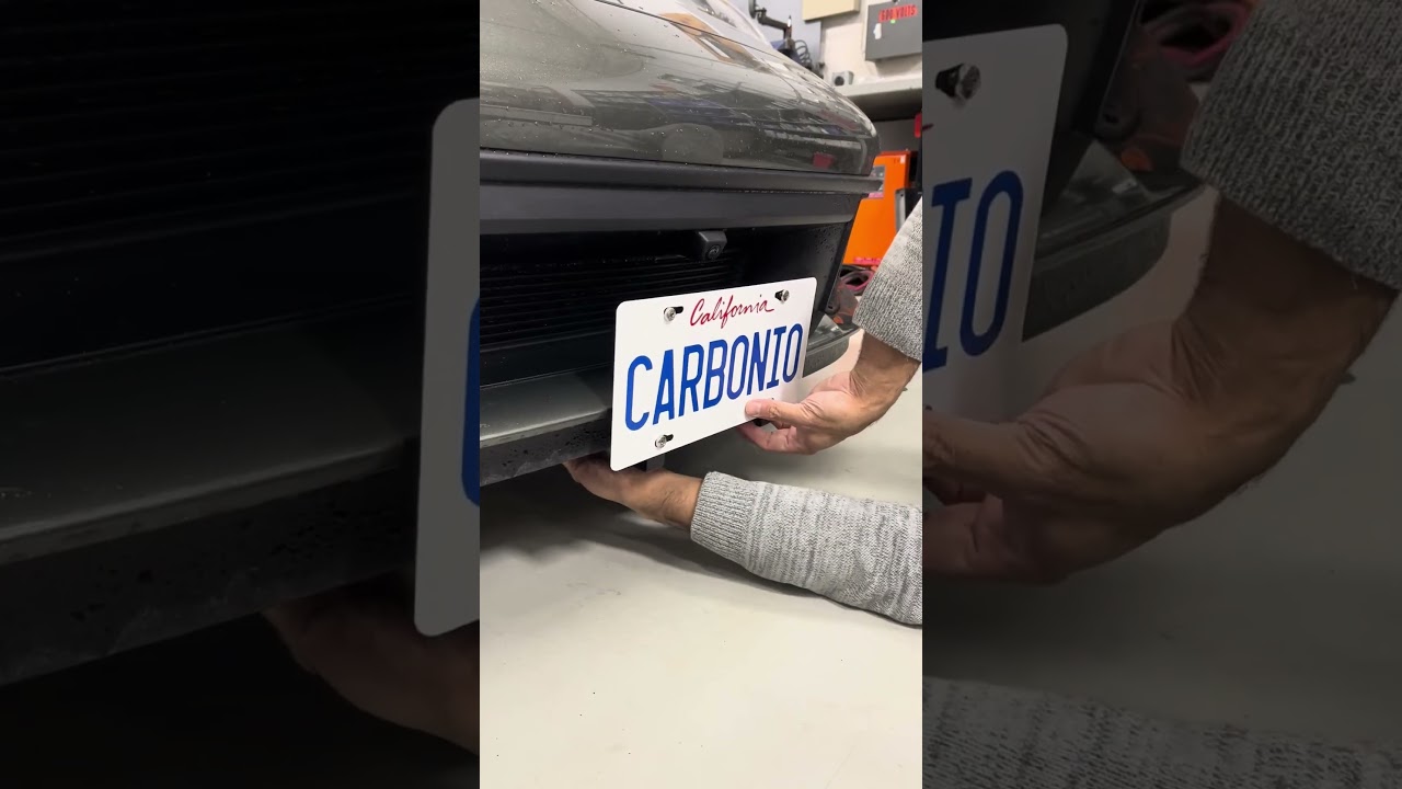 Porsche 911 (992) No Drill License Plate Mount (Official) - Carbonio #shorts