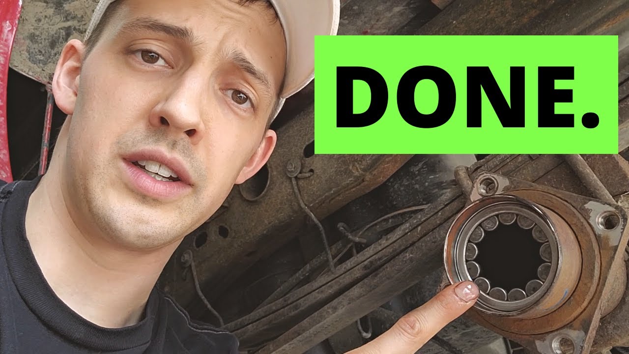 Как снять подшипники задней оси! (Обратный молоток + съёмник подшипников оси) ⚒️⚒️⚒️