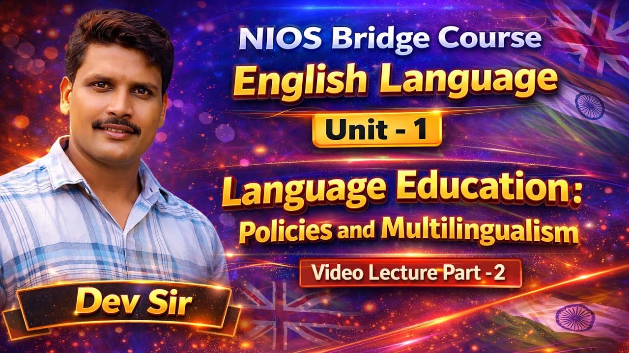 NIOS Bridge Course English Padagogy Day-2 l full syllabus + Exam Strategy l 1st attempt Success Plan