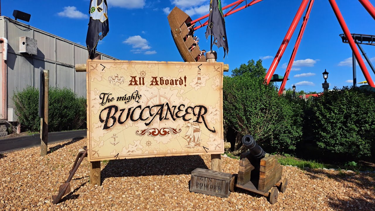All Aboard! The Mighty Buccaneer! Six Flags St. Louis Swinging Boat Ride