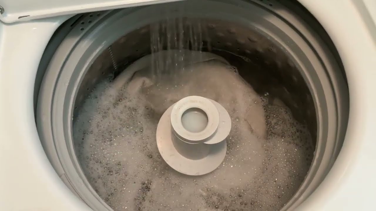 GE washer on the Towels and Sheets cycle