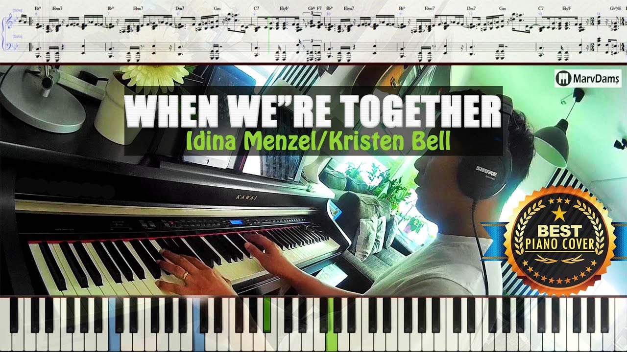 ♪ When We're Together -  Piano Cover Instrumental Tutorial Guide (From 