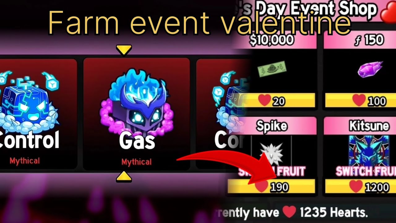 Mình cày event valentine và farm thông thạo cho trái ác quỷ cùng với đi random 🍈| blox fruit
