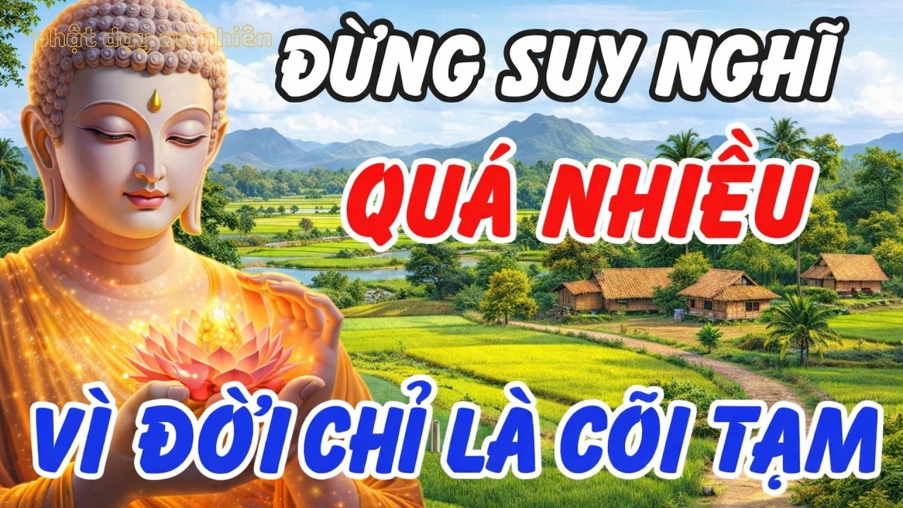 Phật Dạy: Đừng Suy Nghĩ Quá Nhiều – Đời Chỉ Là Cõi Tạm, Biết Buông Là An Nhiên