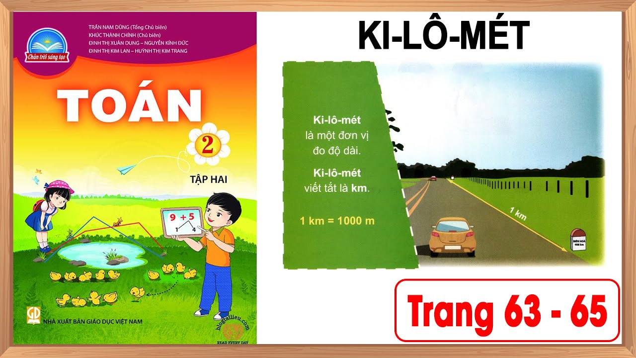 Toán lớp 2 chân trời sáng tạo tập 2 trang 63-65 |Ki lô mét