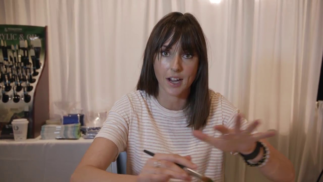 Princeton Art's Aqua Elite Synthetic Brushes Demo with floral painter Jenna Rainey