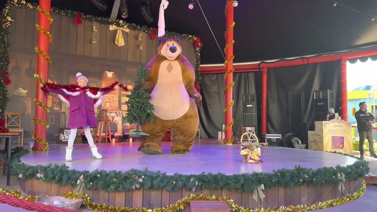 The Land Of Legends Theme Park “Winter Tail” Masha And The Bear Special Christmas Circus Show